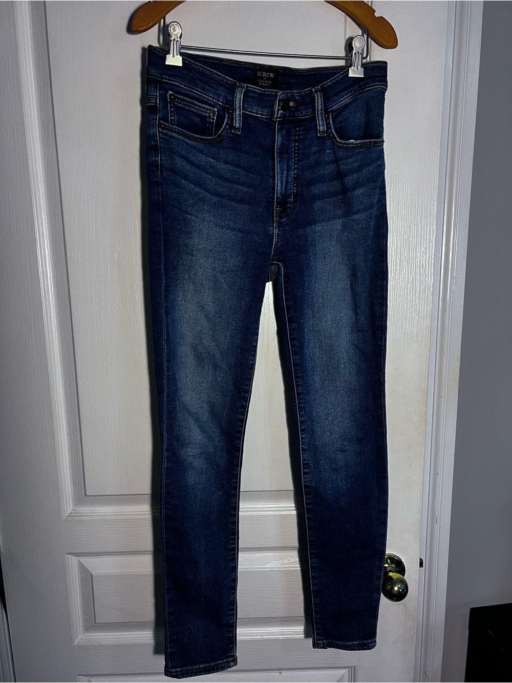 J. Crew High-Rise Skinny Jeans - Light Blue Denim